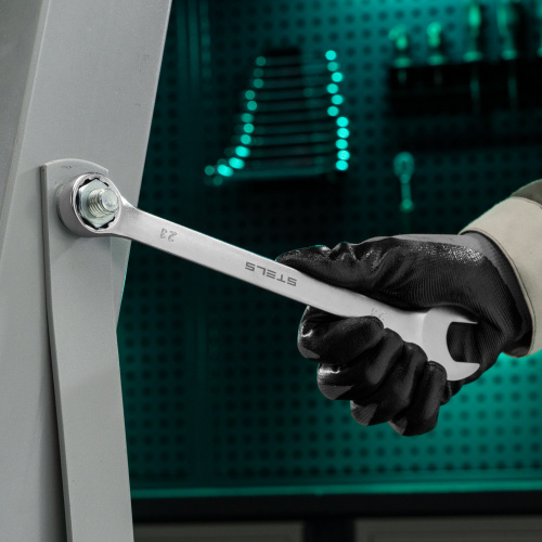 Ключ комбинированный, 23 мм, CrV, матовый хром Stels по ценам производителя в Екатеринбурге с доставкой по всей России