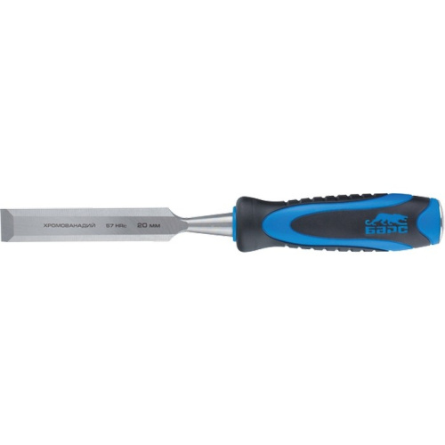 Долото-стамеска, плоская, 10 мм, двухкомпонентная рукоятка, металлический затыльник Барс по ценам производителя в Екатеринбурге с доставкой по всей России