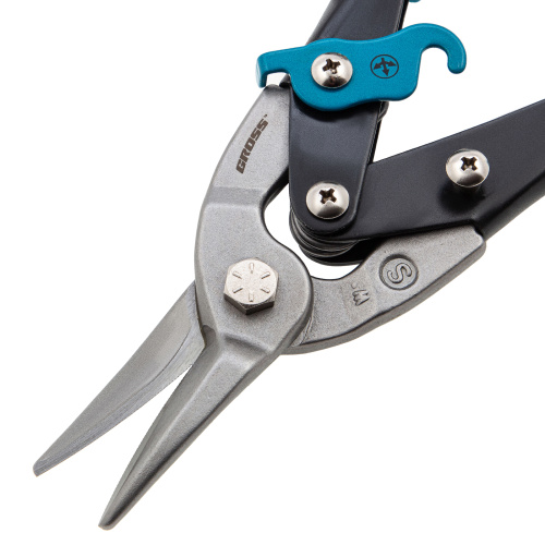 Ножницы по металлу "Piranha", 250 мм, прямой рез, сталь CrMo, двухкомпонентные рукоятки Gross по ценам производителя в Екатеринбурге с доставкой по всей России