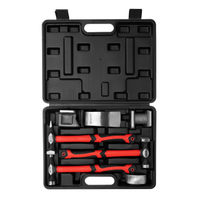 Набор рихтовочный, 3 молотка с фибергласовыми ручками, 4 наковальни, пластиковый бокс Matrix по ценам производителя в Екатеринбурге с доставкой по всей России