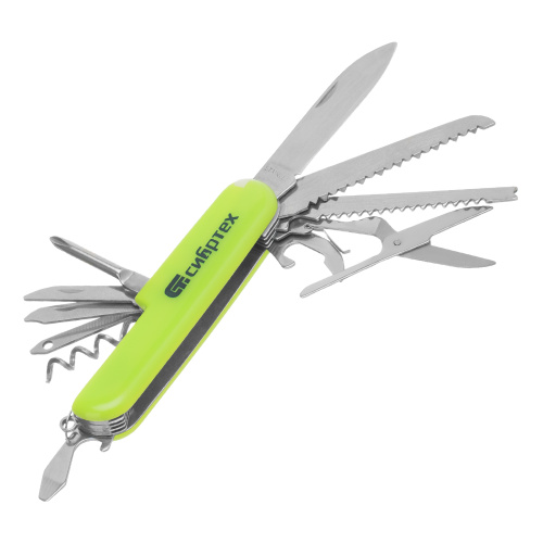 Нож многофункциональный, компактный размер, 15 функций, 90 мм Сибртех по ценам производителя в Екатеринбурге с доставкой по всей России