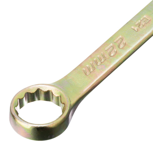 Ключ комбинированный, 22 мм, желтый цинк Сибртех по ценам производителя в Екатеринбурге с доставкой по всей России