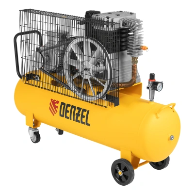 Компрессор воздушный, ременный привод BCI4000-T/100, 4.0 кВт, 100 литров, 690 л/мин Denzel по ценам производителя в Екатеринбурге с доставкой по всей России