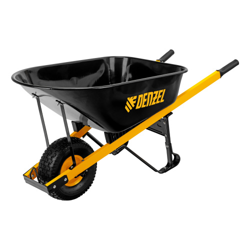 Тачка строительная, усиленная, объем 140 л, 230 кг, колесо 15х6.00-6 Denzel по ценам производителя в Екатеринбурге с доставкой по всей России