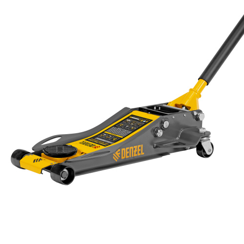 Домкрат гидравлический подкатной, 3 т, 75-500 мм, быстрый подъем, низкий подхват, проф. Denzel по ценам производителя в Екатеринбурге с доставкой по всей России