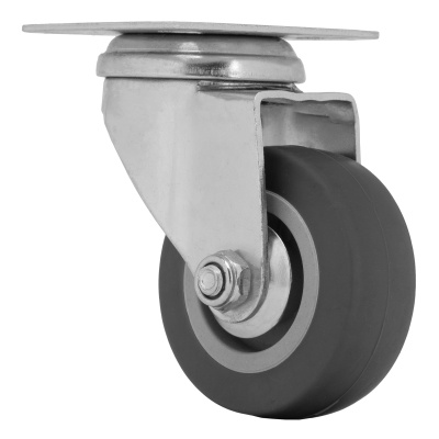 Колесо поворотное D 50 мм, крепление  платформенное Сибртех по ценам производителя в Екатеринбурге с доставкой по всей России