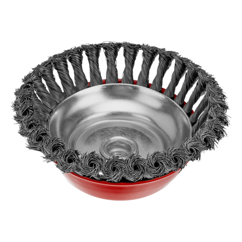 Щетка для УШМ, 150 мм, М14, "чашка", крученая проволока 0.5 мм Matrix по ценам производителя в Екатеринбурге с доставкой по всей России