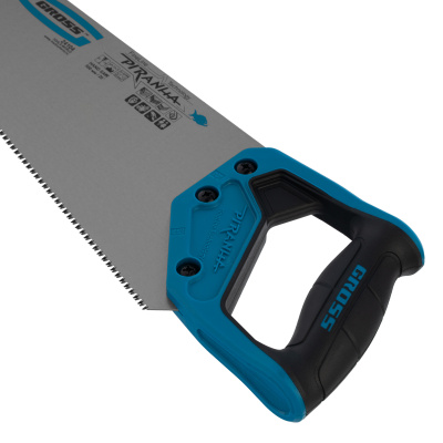 Ножовка по дереву "Piranha", 500 мм, 11-12 TPI, зуб-3D, каленый зуб, двухкомпонентная рукоятка Gross по ценам производителя в Екатеринбурге с доставкой по всей России