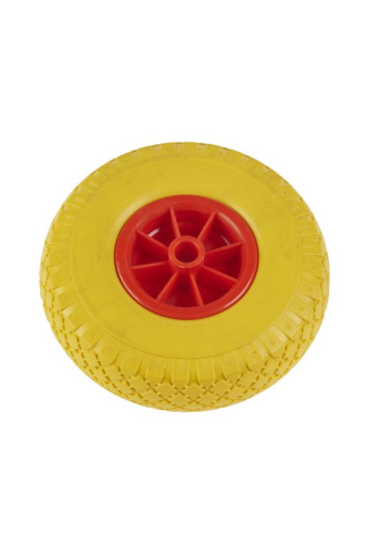 Колесо литое полиуретановое 260 мм PU 1805-2 с пластиковым ободом (без подшипника) по ценам производителя в Екатеринбурге с доставкой по всей России