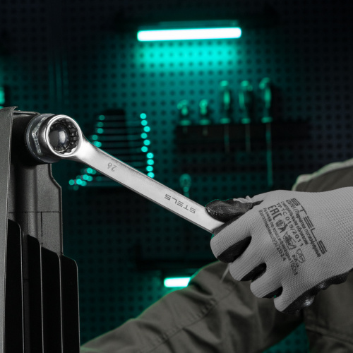 Ключ комбинированный, 26 мм, CrV, матовый хром Stels по ценам производителя в Екатеринбурге с доставкой по всей России