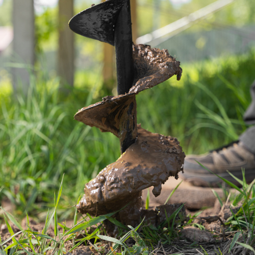 Шнек для грунта ER-150, диаметр 150 мм, длина 800 мм,соединение 20 мм, съемный нож Denzel по ценам производителя в Екатеринбурге с доставкой по всей России