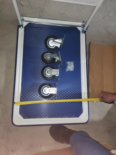 Тележка платформенная 150 кг TOR PH150 (740х480) со складной ручкой (резиновые колеса 100 мм) по ценам производителя в Екатеринбурге с доставкой по всей России