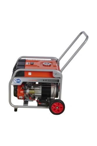 Генератор бензиновый 3,3 кВт 220В 16 л с электростартером и колесами TOR KM4800H по ценам производителя в Екатеринбурге с доставкой по всей России