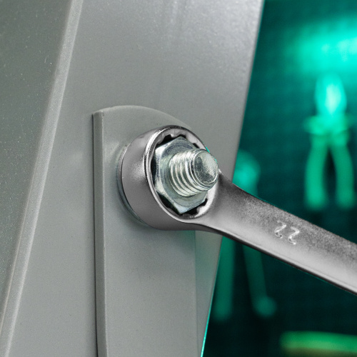 Ключ комбинированный, 22 мм, CrV, матовый хром Stels по ценам производителя в Екатеринбурге с доставкой по всей России