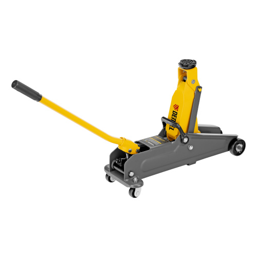 Домкрат гидравлический подкатной, 2 т, 135-385 мм, в пласт. кейсе Denzel по ценам производителя в Екатеринбурге с доставкой по всей России