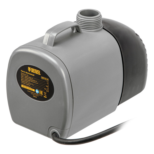 Насос фонтанный FNP110-34, 112 Вт, подъем 3,4 м, 3400 л/ч, колокольчик/каскад/гейзер Denzel по ценам производителя в Екатеринбурге с доставкой по всей России