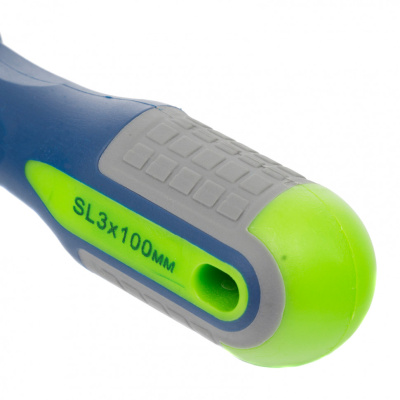 Отвертка, SL3 х 100 мм, CrV, трехкомпонентная рукоятка Сибртех по ценам производителя в Екатеринбурге с доставкой по всей России