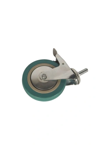 Колесо аппаратное поворотное SCtgb 55 125 мм с болтом и тормозом (N) по ценам производителя в Екатеринбурге с доставкой по всей России