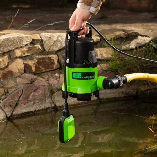 Дренажный насос для грязной воды СДН450-35, 450 Вт, напор 5.5 м, 8000 л/ч Сибртех по ценам производителя в Екатеринбурге с доставкой по всей России