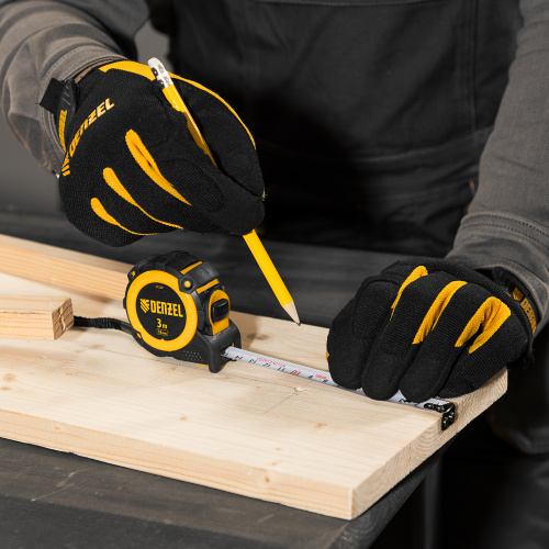 Рулетка 3м х 16мм, автоматич. фиксац., нейлон. покрытие, магнит. зацеп, двухстор. разметка Denzel по ценам производителя в Екатеринбурге с доставкой по всей России