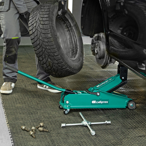 Домкрат гидравлический подкатной, 3 т, 192-532 мм, SUV Сибртех по ценам производителя в Екатеринбурге с доставкой по всей России