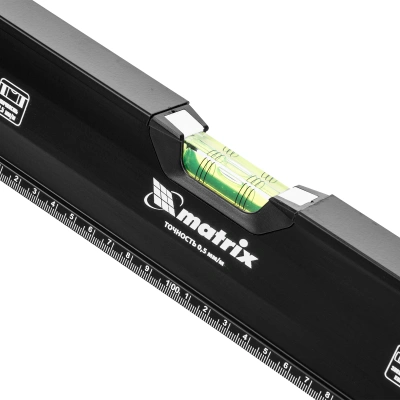 Уровень алюминиевый, усиленный, фрезерованный, 3 глазка, двухкомпонентные рукоятки, 2000 мм Matrix по ценам производителя в Екатеринбурге с доставкой по всей России