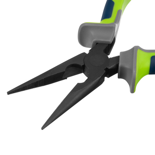 Длинногубцы прямые 160 мм, фосфатирование, трехкомпонентные рукоятки Сибртех по ценам производителя в Екатеринбурге с доставкой по всей России