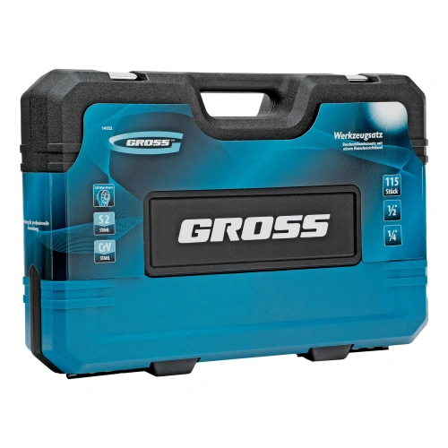 Набор инструментов, 1/4", 1/2", CrV, 120 зубьев, 115 предметов Gross по ценам производителя в Екатеринбурге с доставкой по всей России