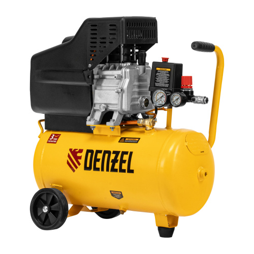 Компрессор воздушный DC1500/24, прямой привод, 1.5 кВт, 24 литра, 220 л/мин Denzel по ценам производителя в Екатеринбурге с доставкой по всей России