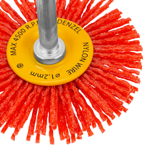 Щетка для дрели, 65 мм, Плоская, со шпилькой, нейлоновая щетина Denzel по ценам производителя в Екатеринбурге с доставкой по всей России