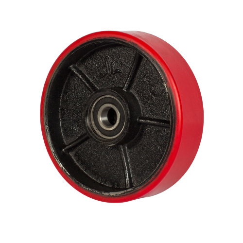 Колесо гидравлической тележки с подшипниками, полиуретан, 160 х 50мм по ценам производителя в Екатеринбурге с доставкой по всей России