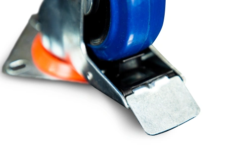 Колесо поворотное резина SRCLb 42 100 мм с тормозом (N) по ценам производителя в Екатеринбурге с доставкой по всей России