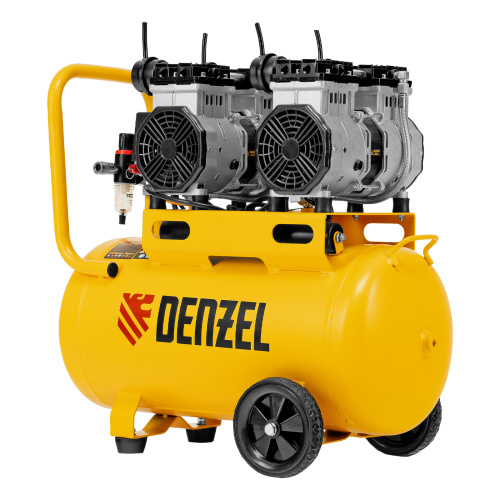 Компрессор безмасляный, малошумный DLS 2200/50, 2200 Вт, 2x1100, 50 л, 380 л/мин Denzel по ценам производителя в Екатеринбурге с доставкой по всей России
