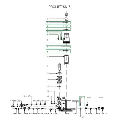 Ремкомплект гидроцилиндра для тележек SK15/SD15L по ценам производителя в Екатеринбурге с доставкой по всей России