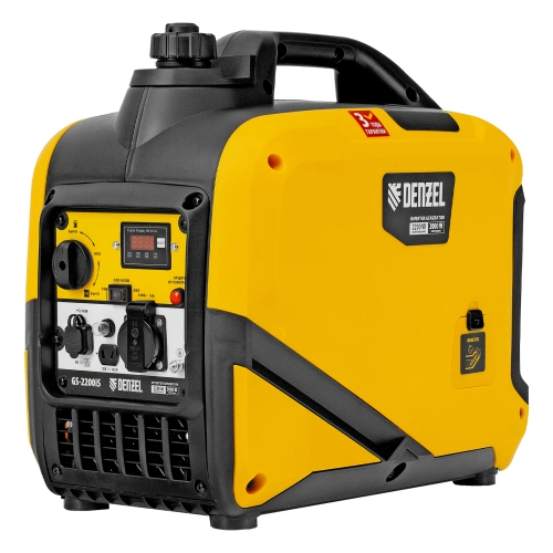 Генератор инверторный GS-2200iS, 2,2 кВт, 230 В, закрытый корпус, ручной старт DENZEL по ценам производителя в Екатеринбурге с доставкой по всей России