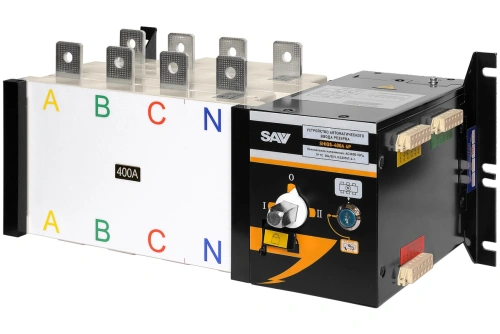 Реверсивный рубильник АВР (устройство автоматического ввода резерва) SHIQ5-400 4P купить в Москве с доставкой по всей России | ProtosMarket.ru