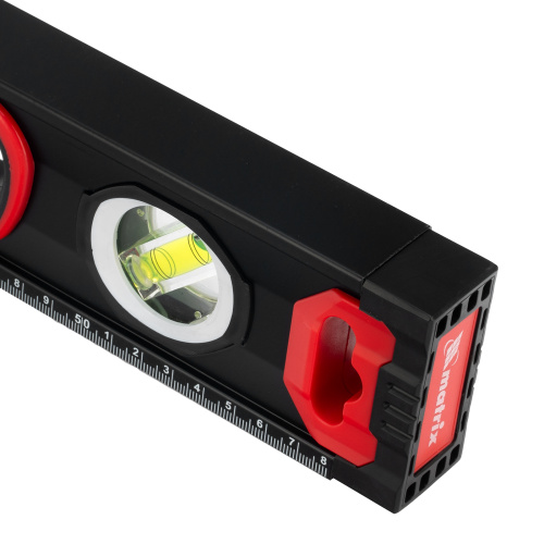 Уровень алюминиевый, усиленный, фрезерованный, 3 глазка, двухкомпонентные рукоятки, 600 мм Matrix по ценам производителя в Екатеринбурге с доставкой по всей России