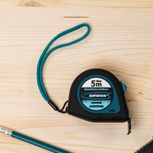 Рулетка "Ergonomisch",5 м x 25 мм,магнитный обрезиненный зацеп Gross по ценам производителя в Екатеринбурге с доставкой по всей России