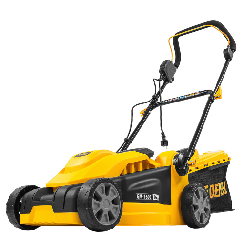 Газонокосилка электрическая GM-1600, 1600 Вт, ширина 36 см, 3 уровя, травосборник 35 л. Denzel по ценам производителя в Екатеринбурге с доставкой по всей России