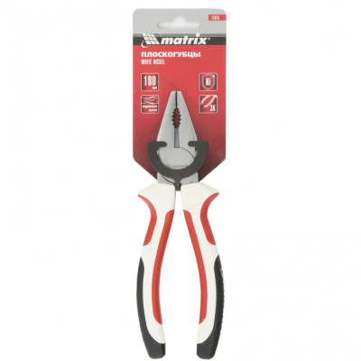 Плоскогубцы WHite Nickel, 180 мм, никелированные, трехкомпонентные рукоятки Matrix по ценам производителя в Екатеринбурге с доставкой по всей России