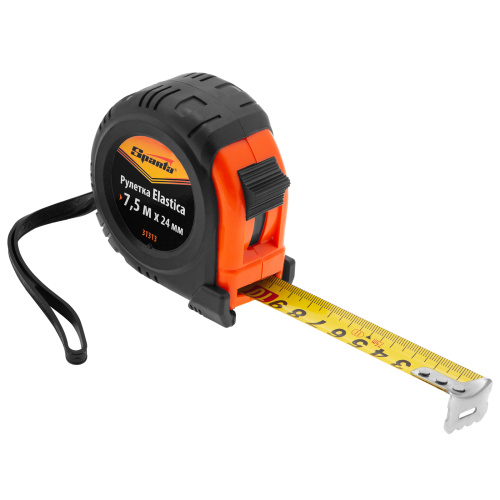 Рулетка Elastica,7,5 м х 24 мм,обрезиненный корпус Sparta по ценам производителя в Екатеринбурге с доставкой по всей России