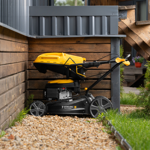 Газонокосилка бензиновая GLD-460SP, 146 куб.см, ширина 46 см, привод 7 уровней, травосборник 50 л Denzel по ценам производителя в Екатеринбурге с доставкой по всей России