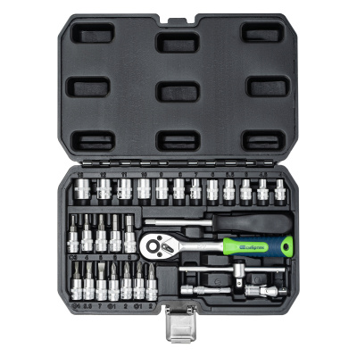 Набор инструментов, 1/4", пластиковый кейс, 29 предметов Сибртех по ценам производителя в Екатеринбурге с доставкой по всей России