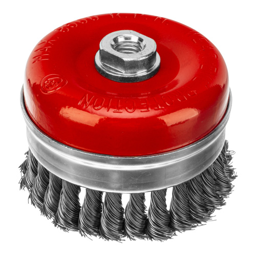 Щетка для УШМ Heavy Duty, 100 мм, М14, "чашка", крученая проволока 0.5 мм Matrix по ценам производителя в Екатеринбурге с доставкой по всей России