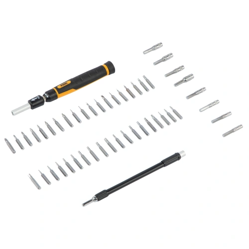 Отвертка с набором бит и торцевых головок для точных работ, гибкий привод, 48 шт, CrMo Denzel по ценам производителя в Екатеринбурге с доставкой по всей России