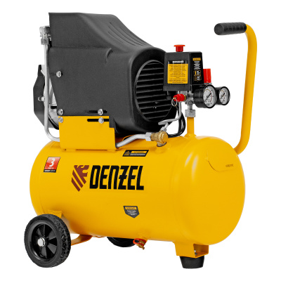 Компрессор воздушный DLC1300/24 безмасляный 1.3 кВт, 24 литра, 206 л/мин Denzel по ценам производителя в Екатеринбурге с доставкой по всей России