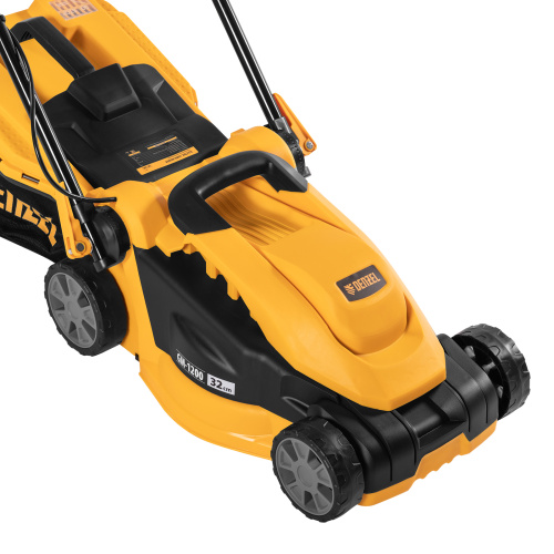 Газонокосилка электрическая GM-1200, 1200 Вт, ширина 32 см, 3 уровня, травосборник 25 л. Denzel по ценам производителя в Екатеринбурге с доставкой по всей России