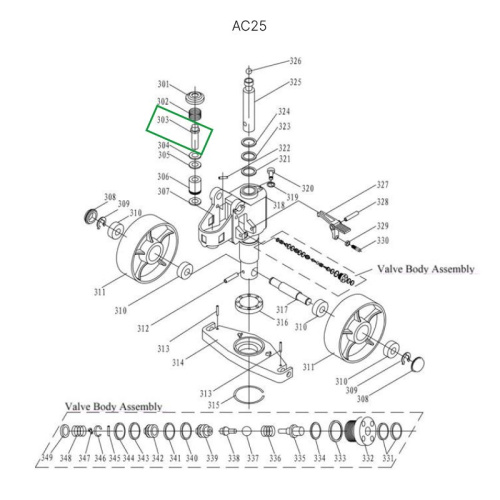 Шток нагнетательный для гидравлических тележек AC25 по ценам производителя в Екатеринбурге с доставкой по всей России