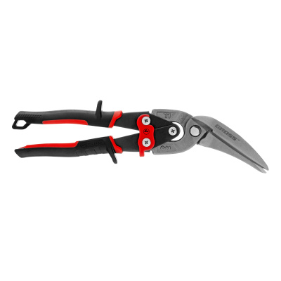 Ножницы по металлу "Piranha", 270 мм, прямой и левый проходной рез, сталь СrMo, двухкомпонентные рукоятки Gross по ценам производителя в Екатеринбурге с доставкой по всей России