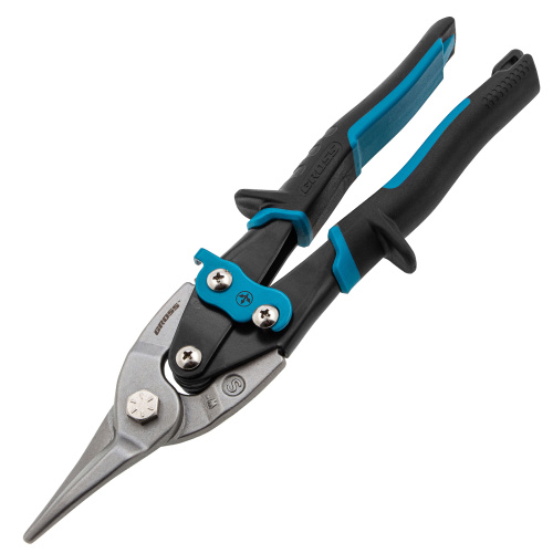 Ножницы по металлу "Piranha", 250 мм, прямой рез, сталь CrMo, двухкомпонентные рукоятки Gross по ценам производителя в Екатеринбурге с доставкой по всей России